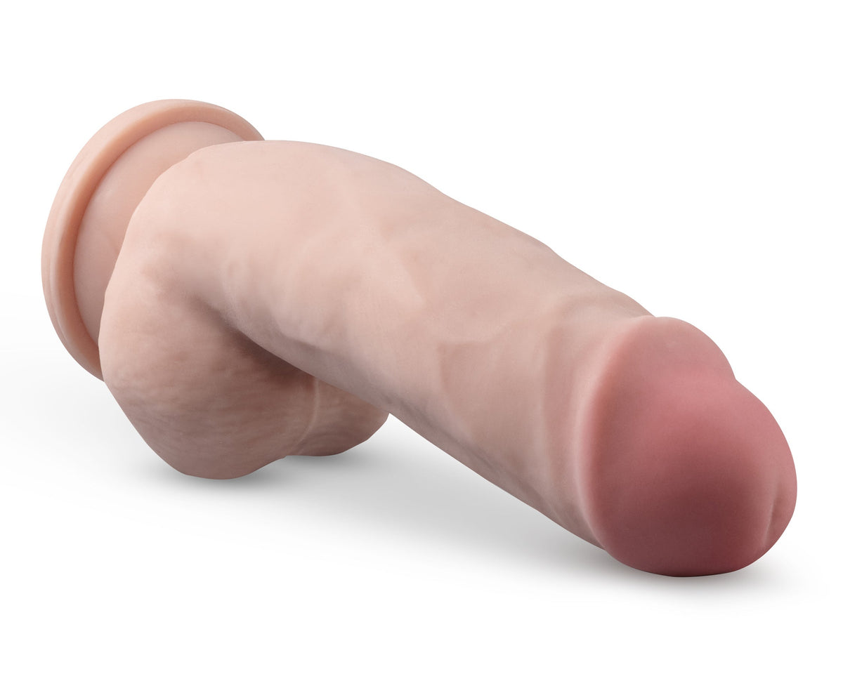 Dr Skin Plus 7 Inch Girthy Poseable Dildo with Balls Vanilla > Dildos > Realistic Dildos - Tophatter Daily Deals