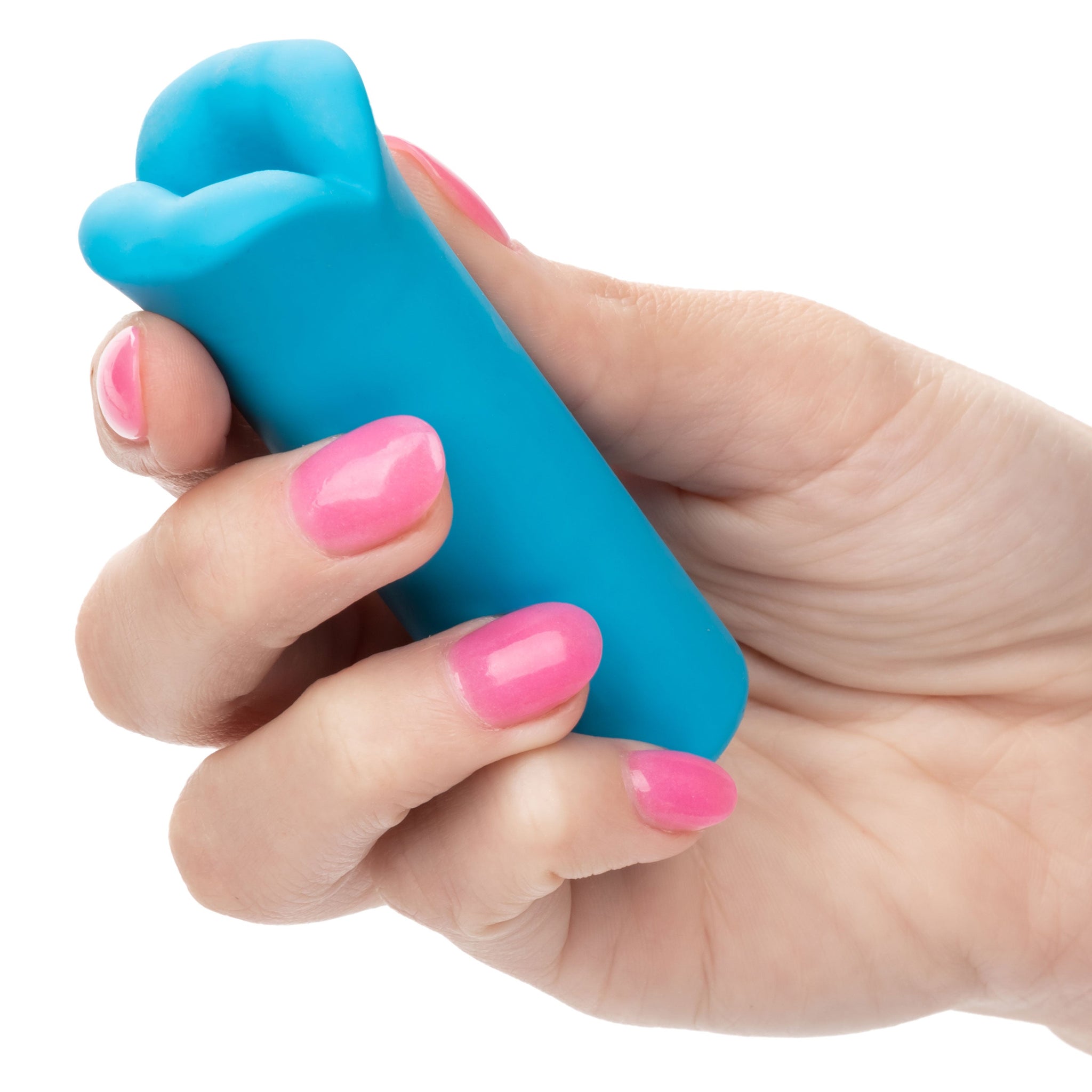 Kyst Lips Mini Massager Blue Silicone Bullet with 10 Vibration Functions and Rechargeable > Vibrators > Mini Vibrators - Tophatter Daily Deals