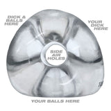 OXBALLS TRI-SPORT XL Thicker 3-Ring Cocksling Clear – Enhanced Support and Bulge Enhancement > Cock Ring > Sling - Tophatter Daily Deals