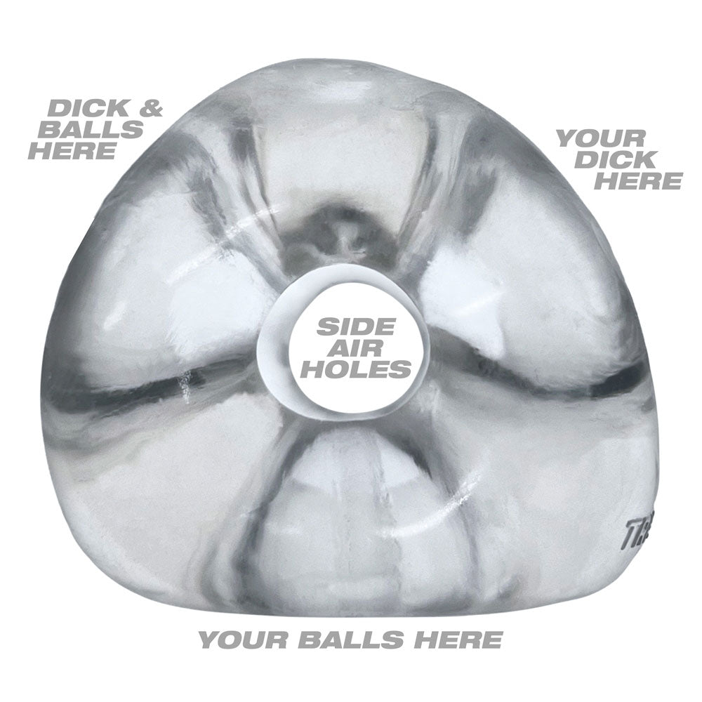 OXBALLS TRI-SPORT XL Thicker 3-Ring Cocksling Clear – Enhanced Support and Bulge Enhancement > Cock Ring > Sling - Tophatter Daily Deals