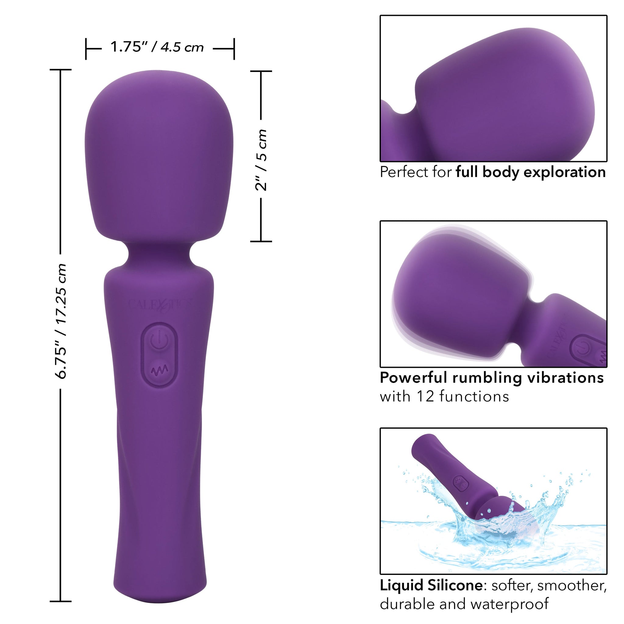 Stella Liquid Silicone Massager – Powerful Flexible Wand Vibrator > Sex Toys > Mini Massagers - Tophatter Daily Deals
