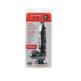 Camtoyz Realistic Black Silicone 8 Inch Dildo with Suction Cup and Balls – Flexible Silicone Dildo > Dildos > Realistic Dildos - Tophatter Daily Deals