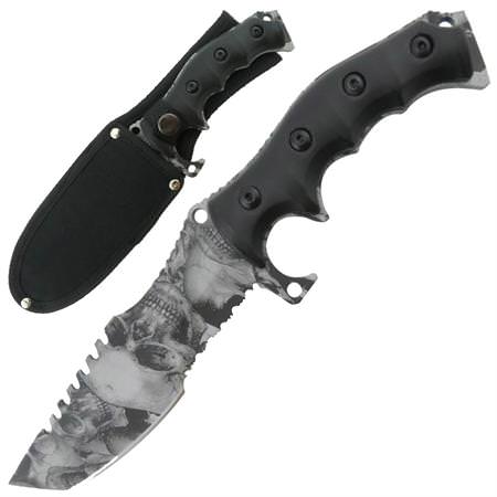 Ultimate Death Wish Blade Hunting Tactical Military Knife Fixed Blade - Tophatter's Guns'N'Weapons Store Collectible Weapons - Tophatter Daily Deals