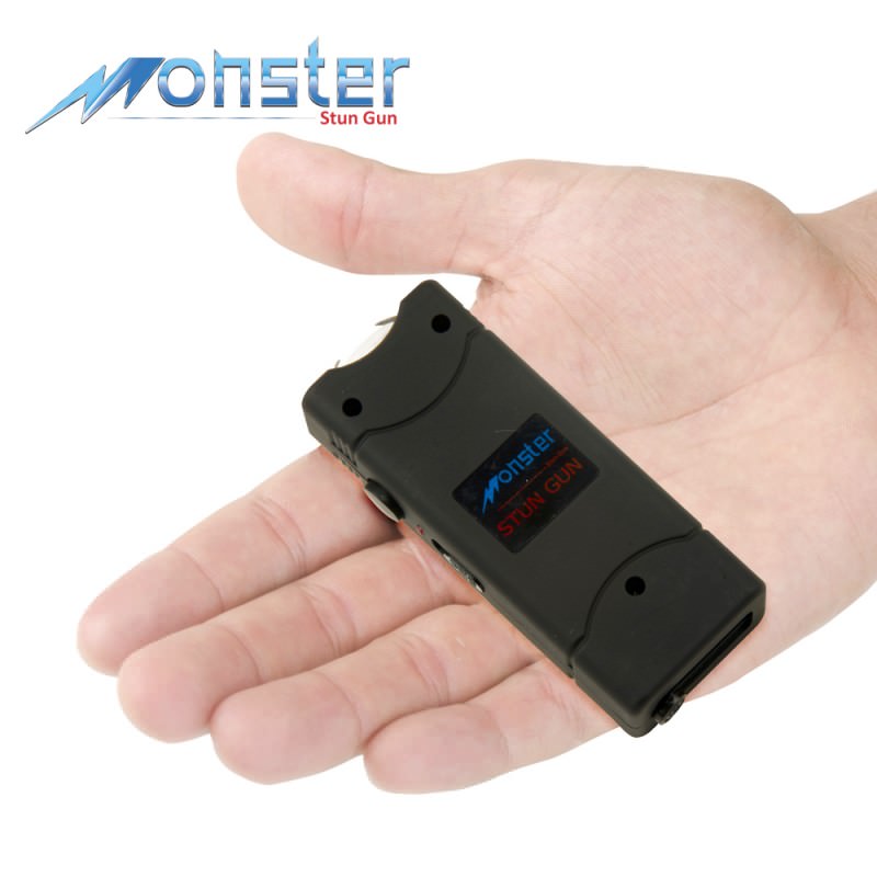 8,000,000 Rechargeable Ultra Mini Stun Gun With LED Light Black Collectible Weapons - Tophatter Daily Deals