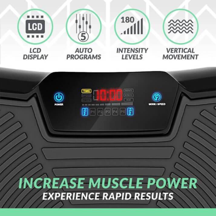 Ultra Slim Vibration Plate - Vibration Machine Platform Body Shaper Exercise FitnessTrainer Plate Exercise & Fitness - Tophatter Daily Deals