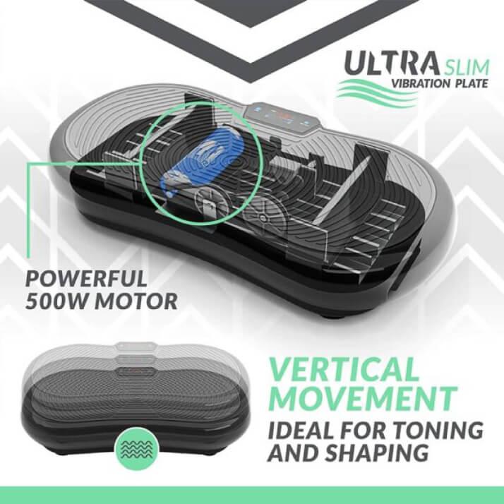 Ultra Slim Vibration Plate - Vibration Machine Platform Body Shaper Exercise FitnessTrainer Plate Exercise & Fitness - Tophatter Daily Deals