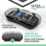Ultra Slim Vibration Plate - Vibration Machine Platform Body Shaper Exercise FitnessTrainer Plate Exercise & Fitness - Tophatter Daily Deals