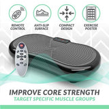 Ultra Slim Vibration Plate - Vibration Machine Platform Body Shaper Exercise FitnessTrainer Plate Exercise & Fitness - Tophatter Daily Deals