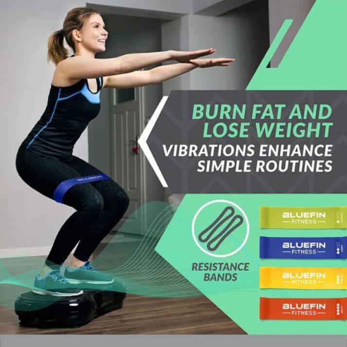 Ultra Slim Vibration Plate - Vibration Machine Platform Body Shaper Exercise FitnessTrainer Plate Exercise & Fitness - Tophatter Daily Deals