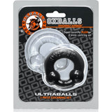 Ultraballs 2 Pack Cockring Black and Clear > Cock Ring > Sets - Tophatter Daily Deals