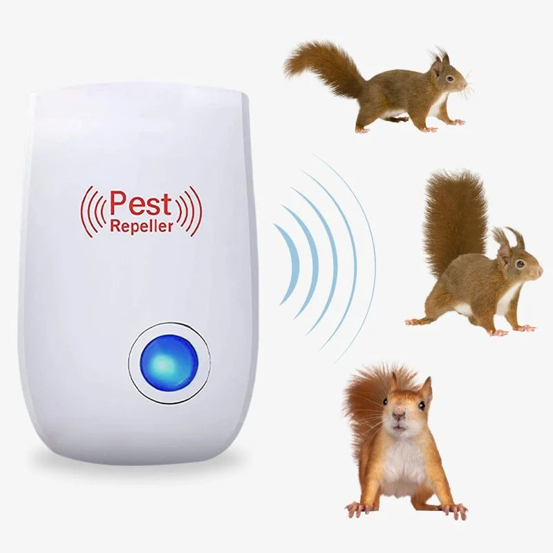 Ultrasonic Squirrel Repeller Silent Pest Deterrent Safe - Tophatter Daily Deals