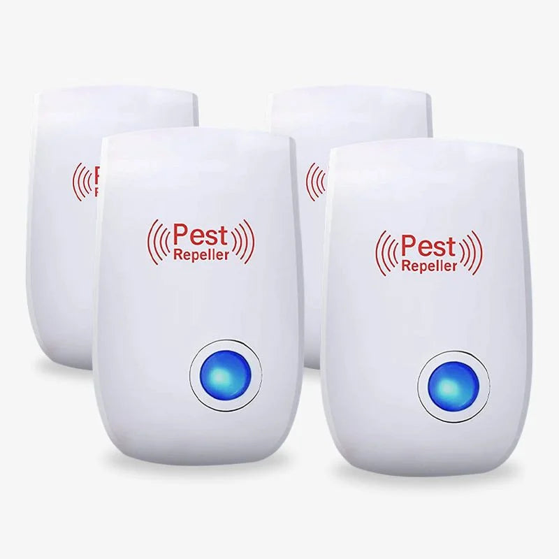 Ultrasonic Gnat Repeller Indoor Pest Control Silent Buy 4 Repeller - Tophatter Daily Deals