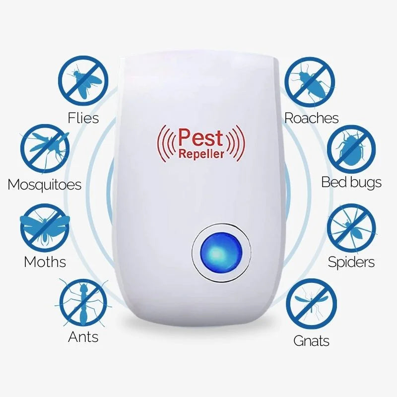 Ultrasonic Fly Repeller Silent Indoor Pest Control Safe - Tophatter Daily Deals