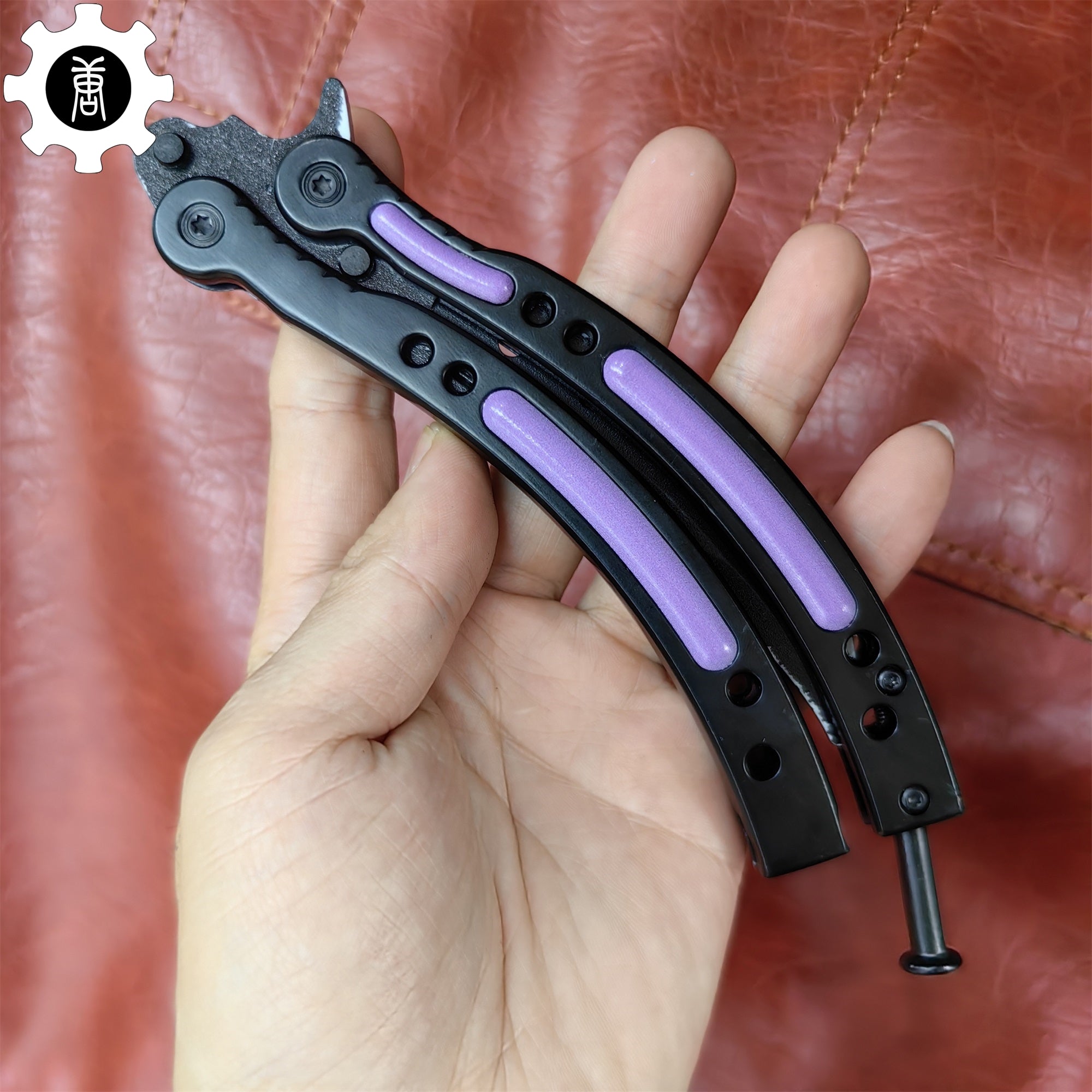 Ultraviolet Balisong Stainless Steel Game Butterfly Knife - Tophatter Daily Deals