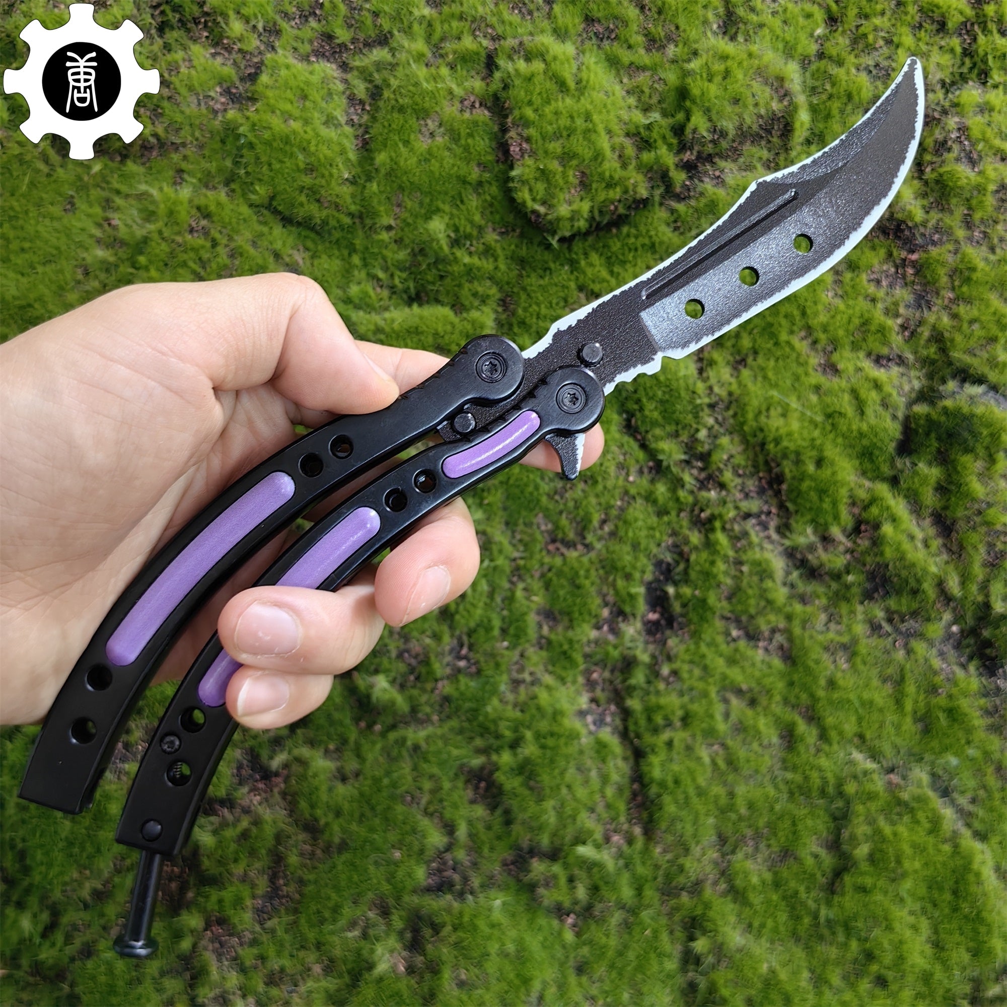 Ultraviolet Balisong Stainless Steel Game Butterfly Knife - Tophatter Daily Deals