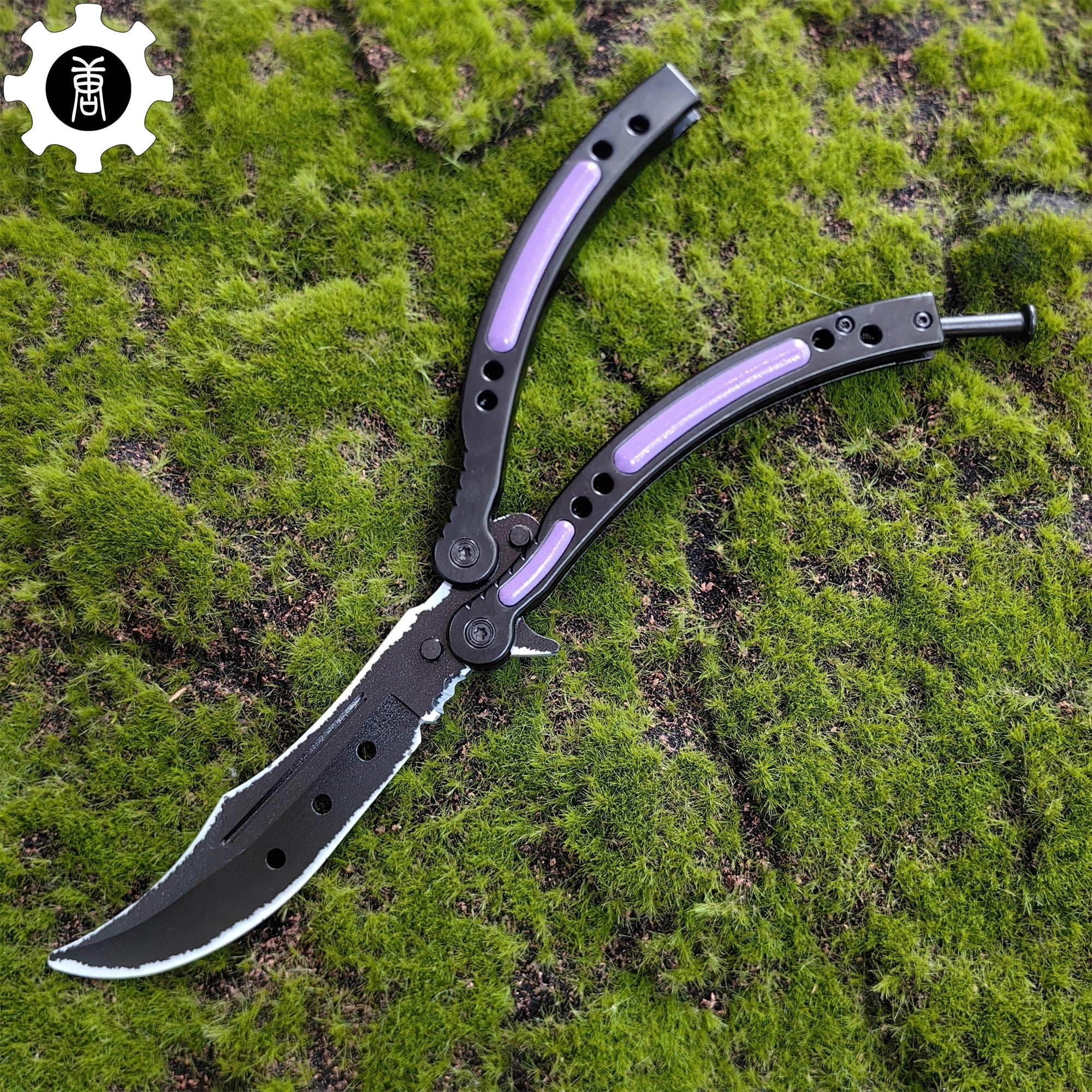 Ultraviolet Balisong Stainless Steel Game Butterfly Knife - Tophatter Daily Deals