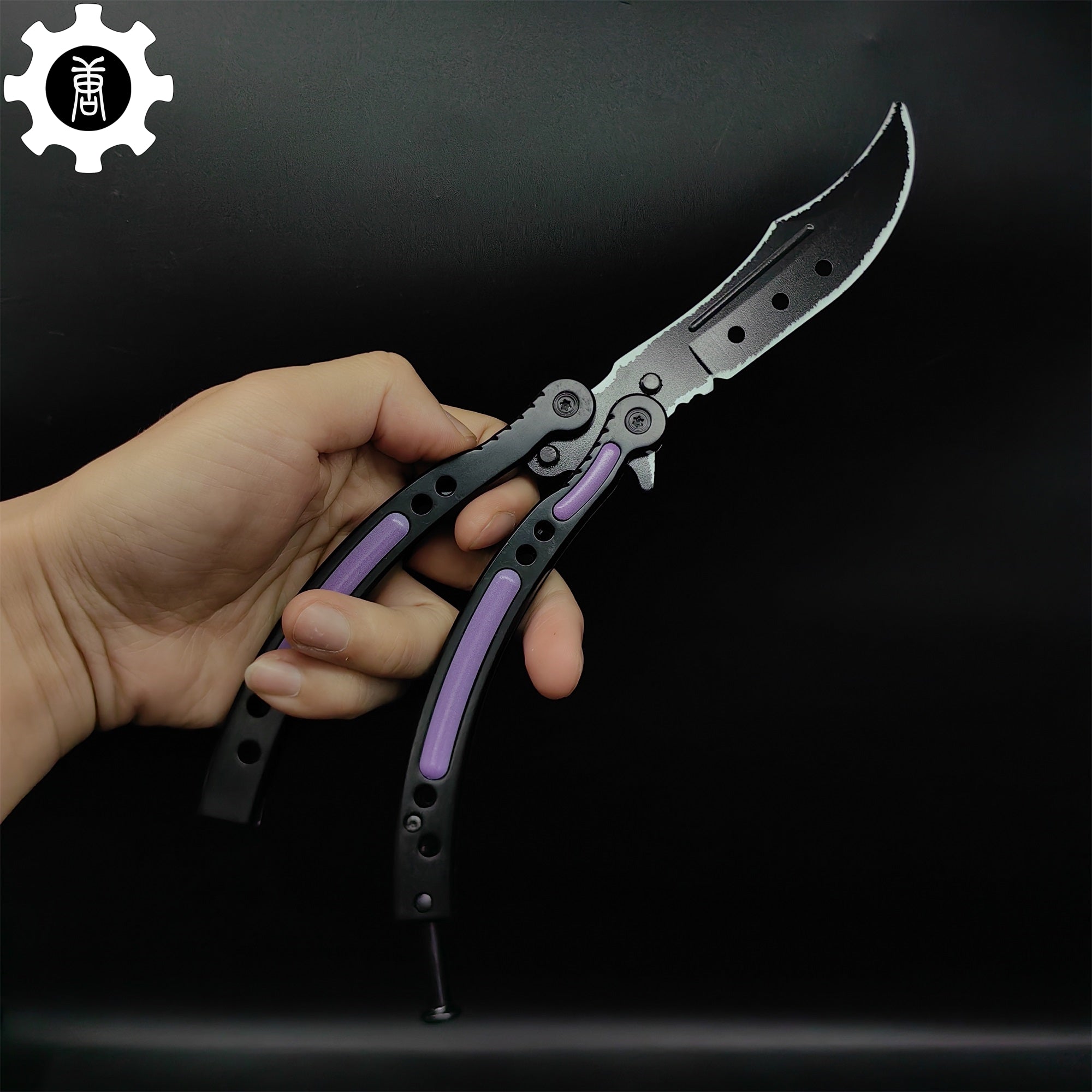 Ultraviolet Balisong Stainless Steel Game Butterfly Knife - Tophatter Daily Deals