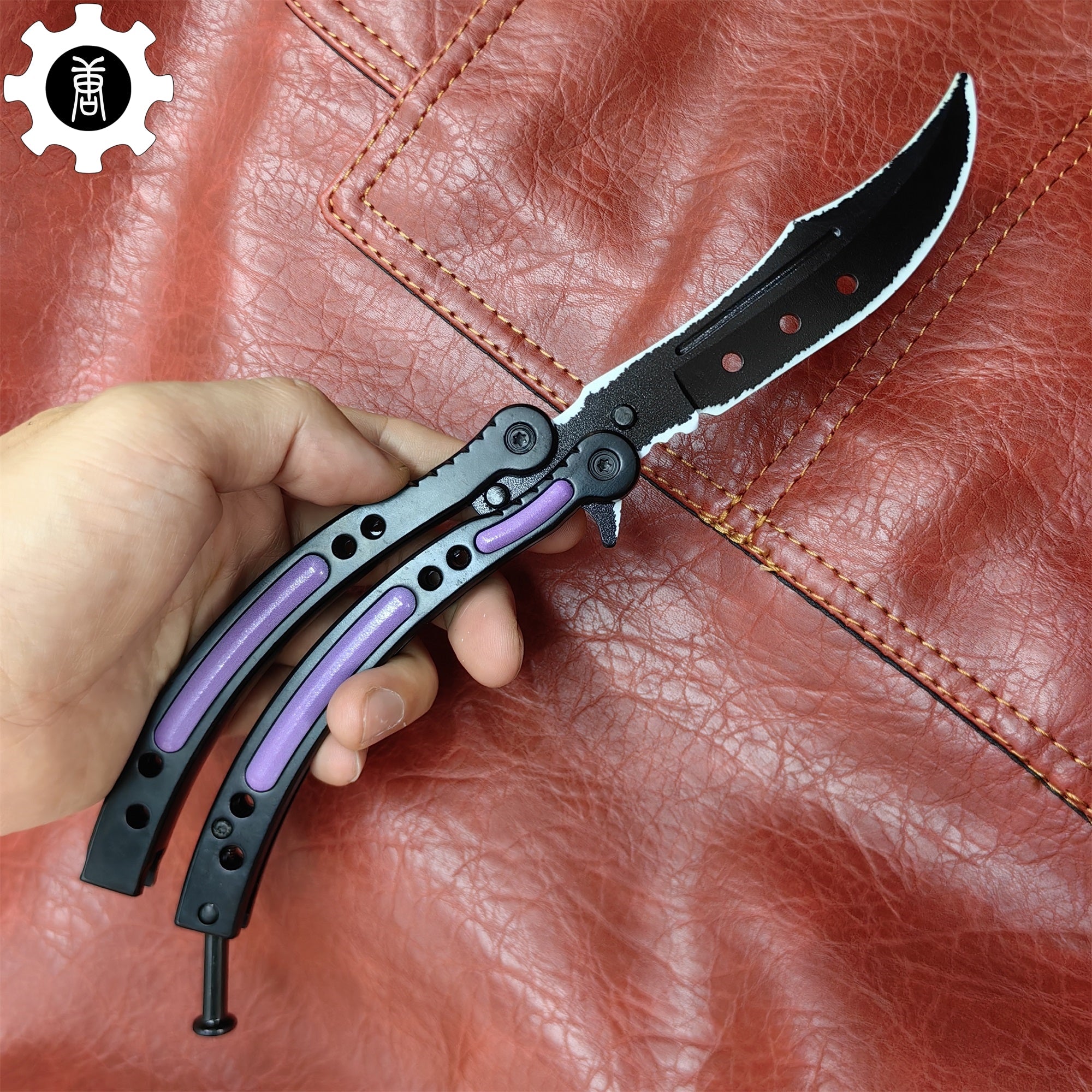 Ultraviolet Balisong Stainless Steel Game Butterfly Knife - Tophatter Daily Deals