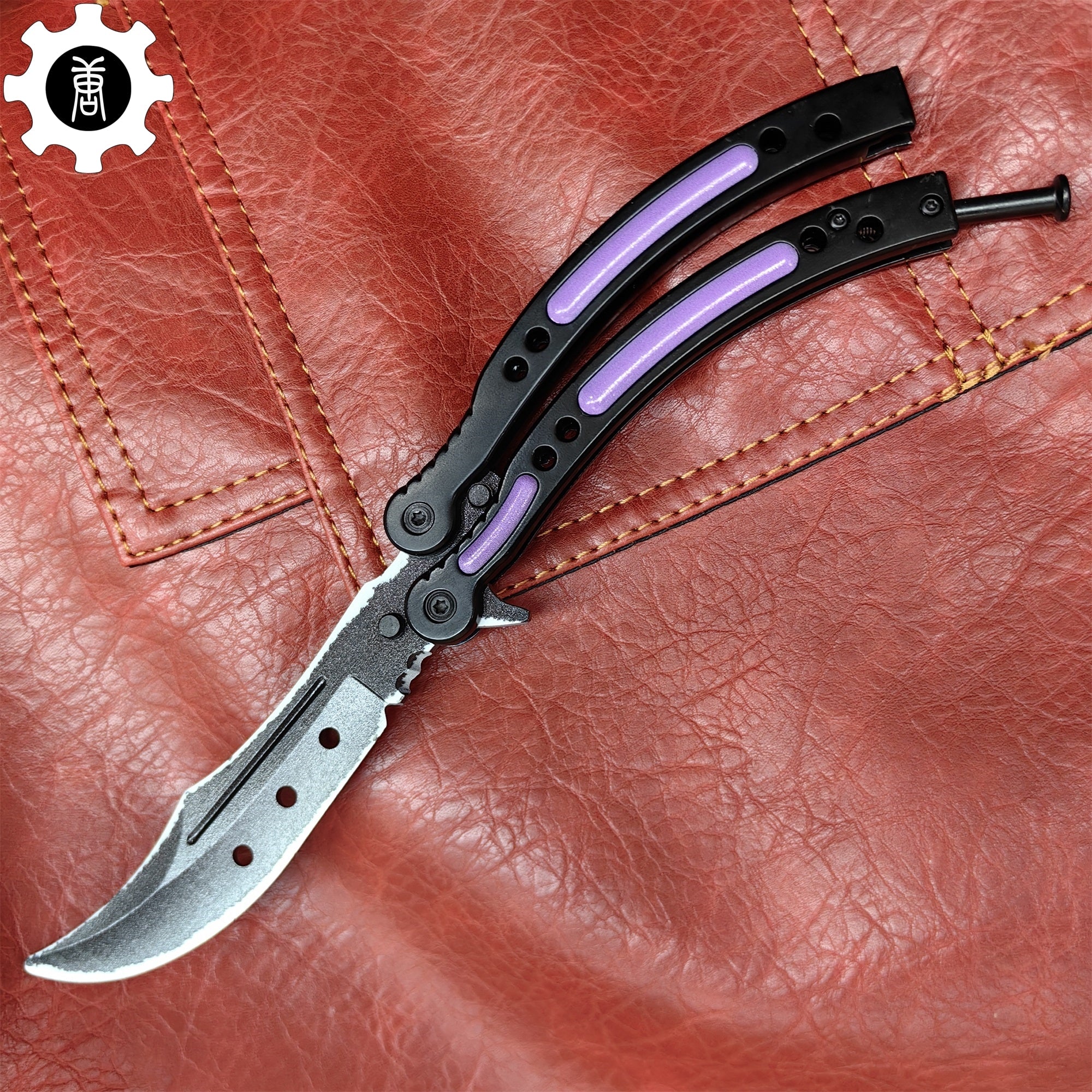 Ultraviolet Balisong Stainless Steel Game Butterfly Knife - Tophatter Daily Deals