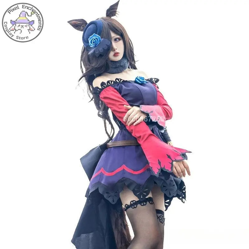 Umamusume:Pretty Derby Anime Rice Shower Cosplay Costumes Battle Suit Women Lovely Dress Role Play Halloween Party Outfit - Tophatter Daily Deals