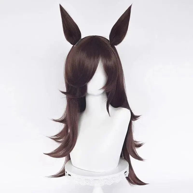 Umamusume:Pretty Derby Anime Rice Shower Cosplay Costumes Battle Suit Women Lovely Dress Role Play Halloween Party Outfit wig with ears XS - Tophatter Daily Deals