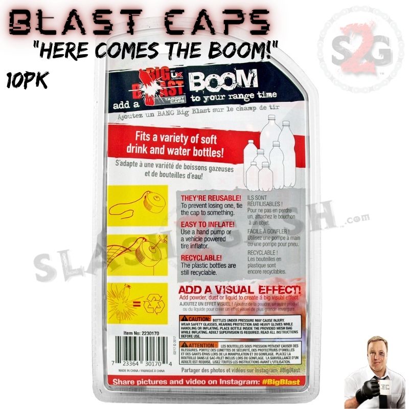 Umarex Big Blast Cap Target Inflator Kit w/ Foot Pump 80psi - 10 Pack Blowgun Darts/Accessories - Tophatter Daily Deals