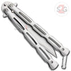 Chainlink Butterfly Knife w/ Cutouts Balisong - Rainbow Knife-Balisong - Tophatter Daily Deals