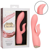 Uncorked Zinfandel Pink Dual Massager with Textured Teaser and 10 Speeds Silicone Vibrator > Vibrators > Ladies > Rabbit - Tophatter Daily Deals