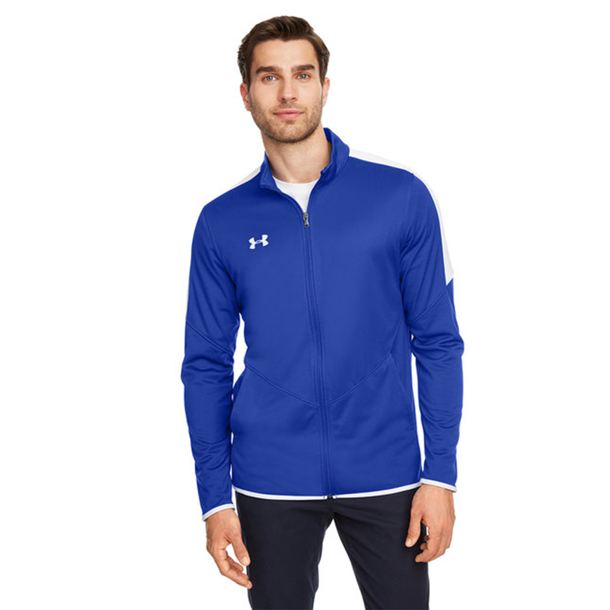 Under Armour Men's Rival Knit Jacket Royal Jackets - Tophatter Daily Deals