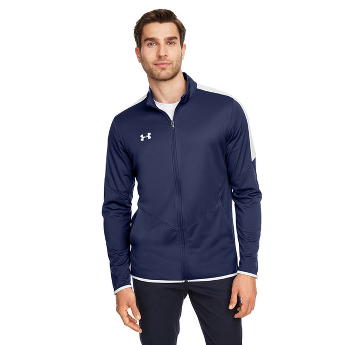 Under Armour Men's Rival Knit Jacket Midnight Navy Jackets - Tophatter Daily Deals