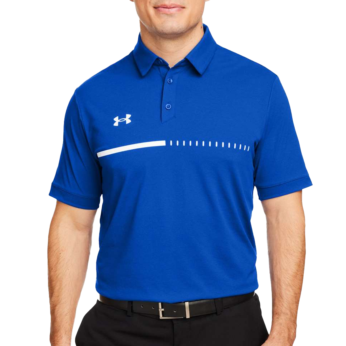 Under Armour Men's Title Polo Royal White Polos - Tophatter Daily Deals