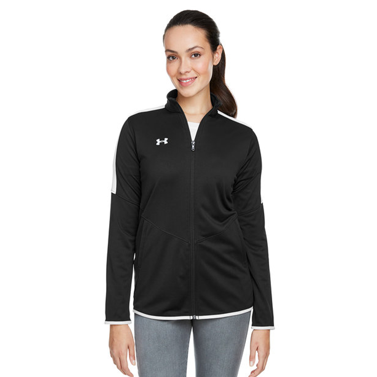 Under Armour Women's Rival Knit Jacket Black Jackets - Tophatter Daily Deals