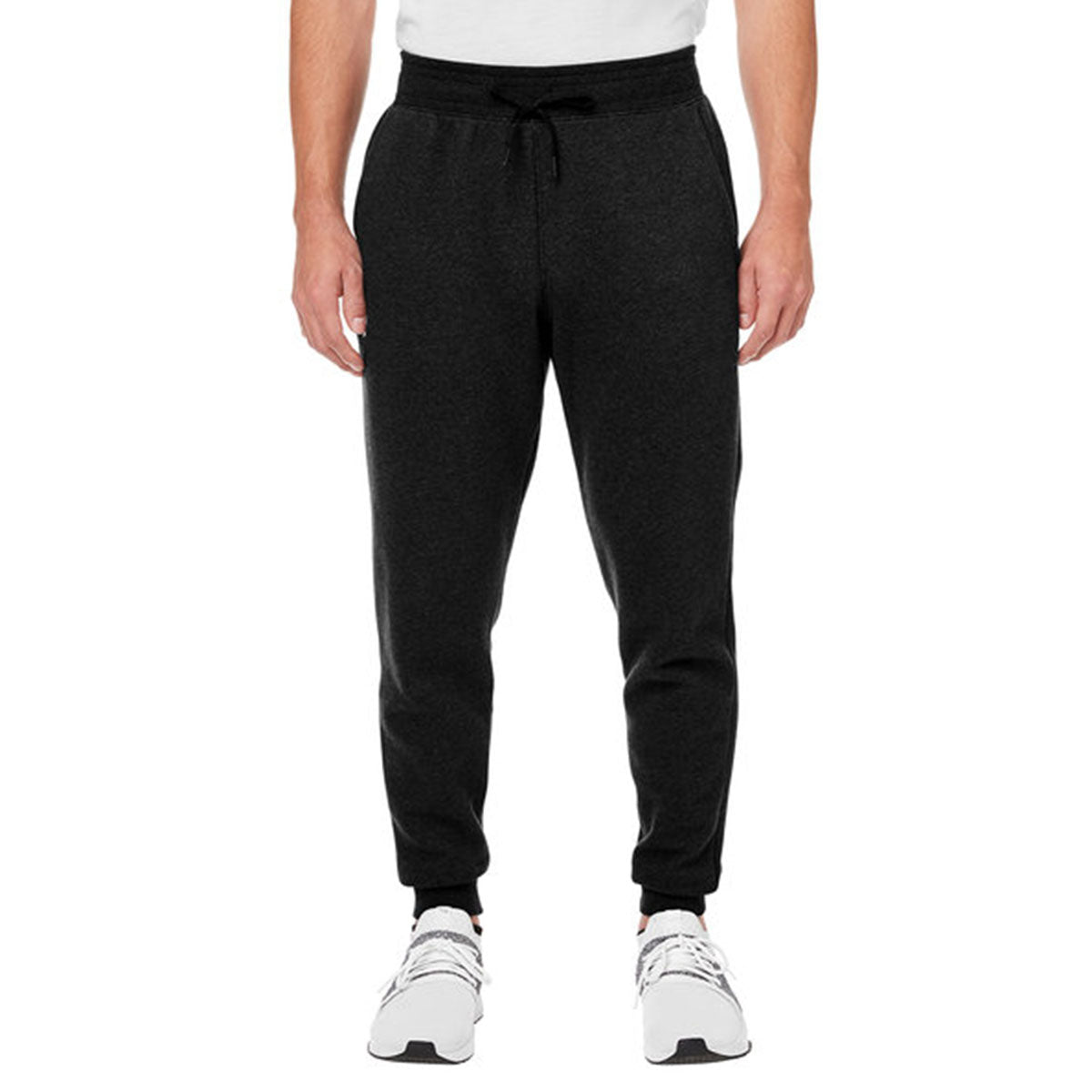 Under Armour Men's Hustle Fleece Joggers Black White Joggers - Tophatter Daily Deals