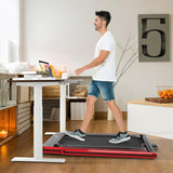 Under Desk Treadmill UK - 2-in-1 Folding Walking Treadmill With Dual Led Display Exercise & Fitness - Tophatter Daily Deals