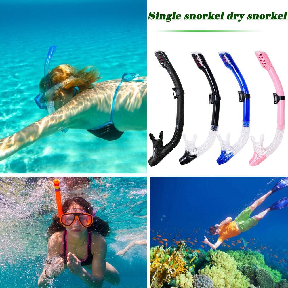 Swimming Breathing Tube - Dry Snorkel-Diving Snorkel For Scuba Diving Freediving Snorkeling With Top Dry Valve And Comfortable Mouthpiece Snorkel Swimming - Tophatter Daily Deals