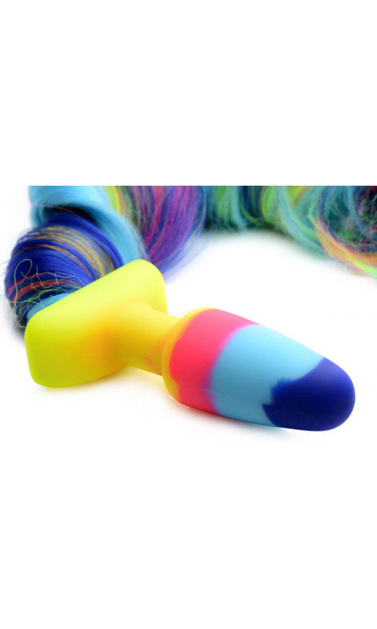 Rainbow Unicorn Plug Tails - Tophatter Daily Deals