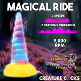 Glow In The Dark Vibrating Unicorn Dildo - Tophatter Daily Deals