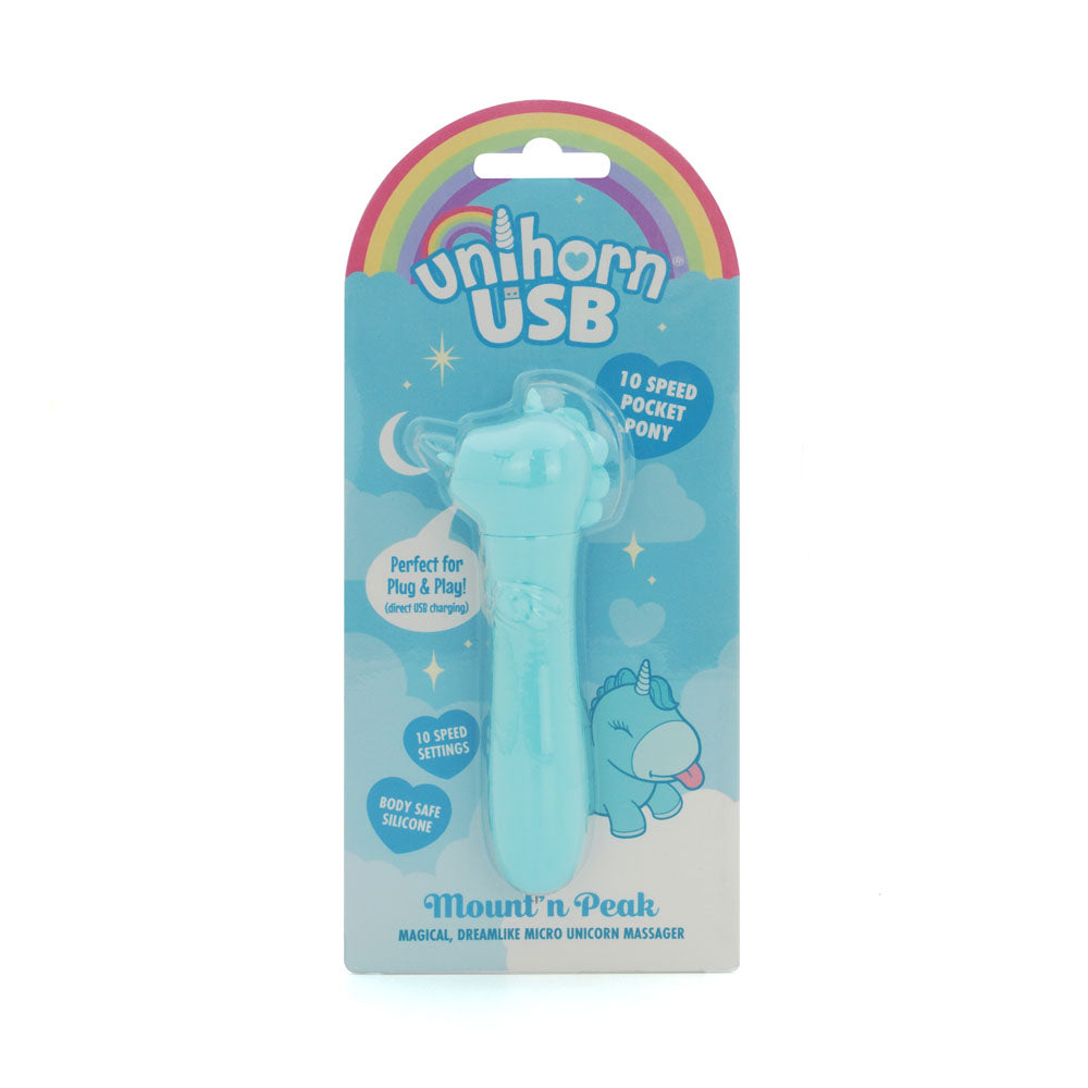 Karma Lilac Unihorn USB (Blue) – Compact Rechargeable Silicone Vibrating Bullet > Vibrators > Ladies > Clitoral Vibrators and Stimulators - Tophatter Daily Deals