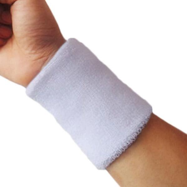 Unisex Sweat Wristbands - Sports Wrist Sweat Bands Wristbands Unisex 80s Fitness Sweatbands Gym Tennis White Soccer - Tophatter Daily Deals