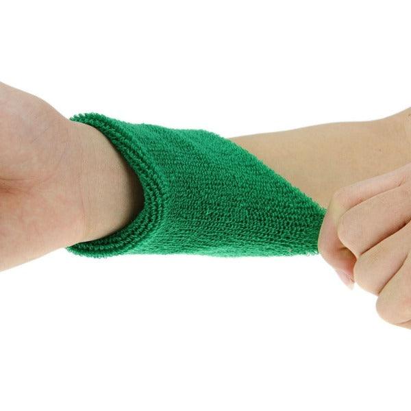 Unisex Sweat Wristbands - Sports Wrist Sweat Bands Wristbands Unisex 80s Fitness Sweatbands Gym Tennis Green Soccer - Tophatter Daily Deals