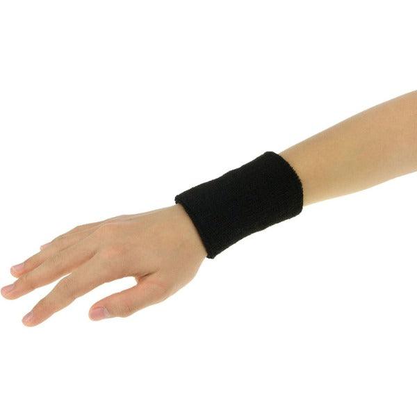 Unisex Sweat Wristbands - Sports Wrist Sweat Bands Wristbands Unisex 80s Fitness Sweatbands Gym Tennis Black Soccer - Tophatter Daily Deals