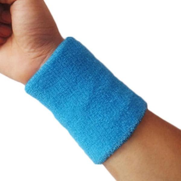 Unisex Sweat Wristbands - Sports Wrist Sweat Bands Wristbands Unisex 80s Fitness Sweatbands Gym Tennis Blue Soccer - Tophatter Daily Deals