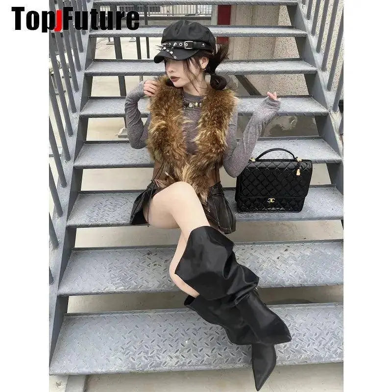 Unisex style Harajuku Gothic Lolita Hat Women Men Punk Biker Style beret subculture metal Cap Streetwear Rivet spike Arm Cap - Tophatter Daily Deals