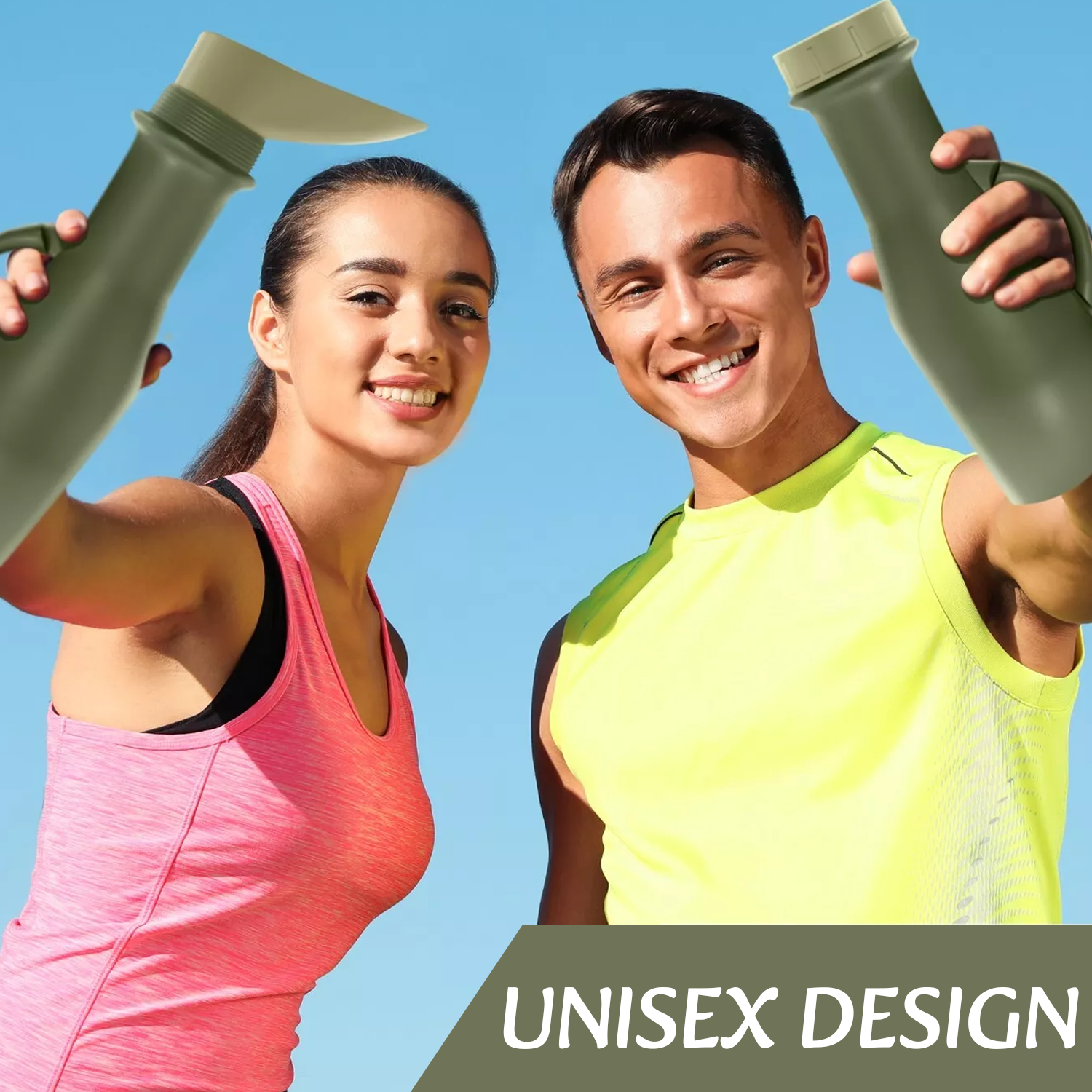 Portable Urinal Bottle – Travel Wee Bottle for Men & Women, Ideal for Car & Camping Sports & Outdoor - Tophatter Daily Deals