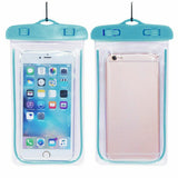 Best Waterproof Phone Case UK - Universal Waterproof Underwater Phone Case Dry Bag Pouch For All Smartphones Blue Apparel & Accessories - Tophatter Daily Deals