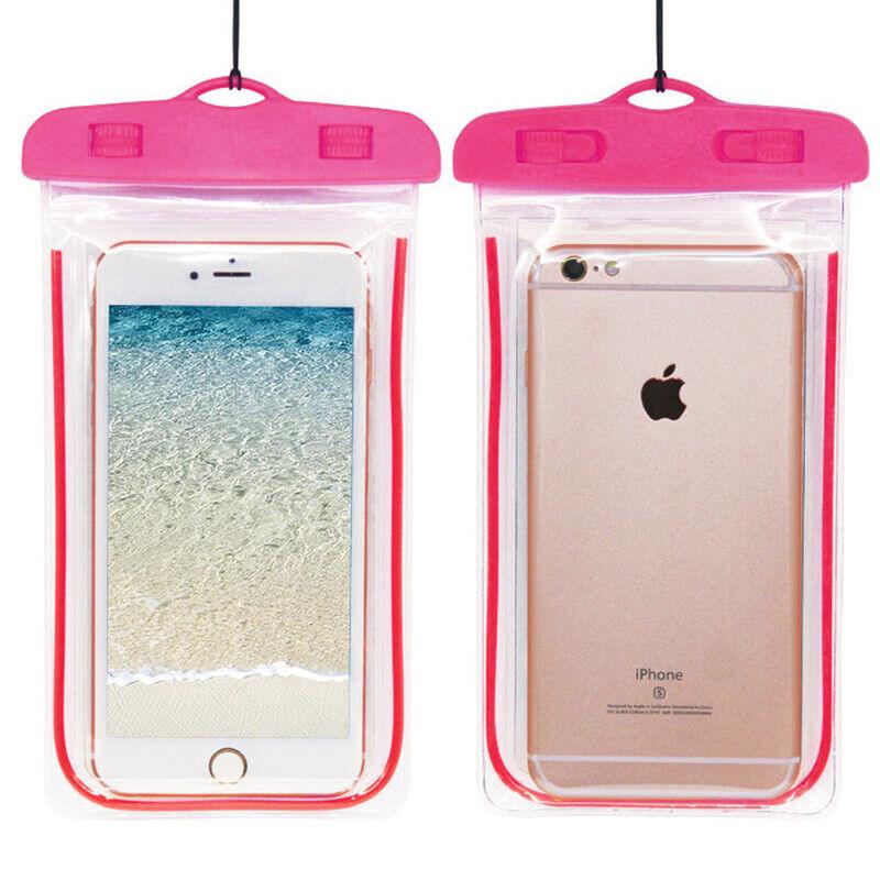 Best Waterproof Phone Case UK - Universal Waterproof Underwater Phone Case Dry Bag Pouch For All Smartphones Pink Apparel & Accessories - Tophatter Daily Deals
