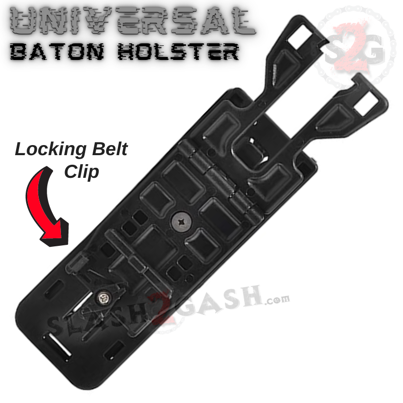 Universal Self Defense Baton Holster ABS Sheath w/ Rotating Belt Clip SD-Baton - Tophatter Daily Deals