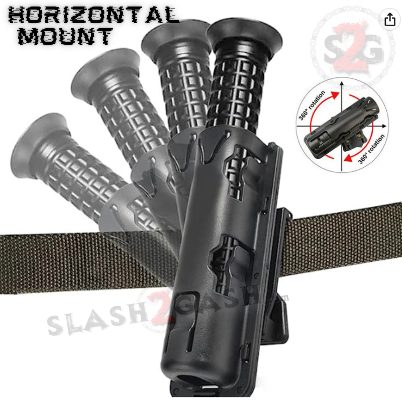 Universal Self Defense Baton Holster ABS Sheath w/ Rotating Belt Clip SD-Baton - Tophatter Daily Deals