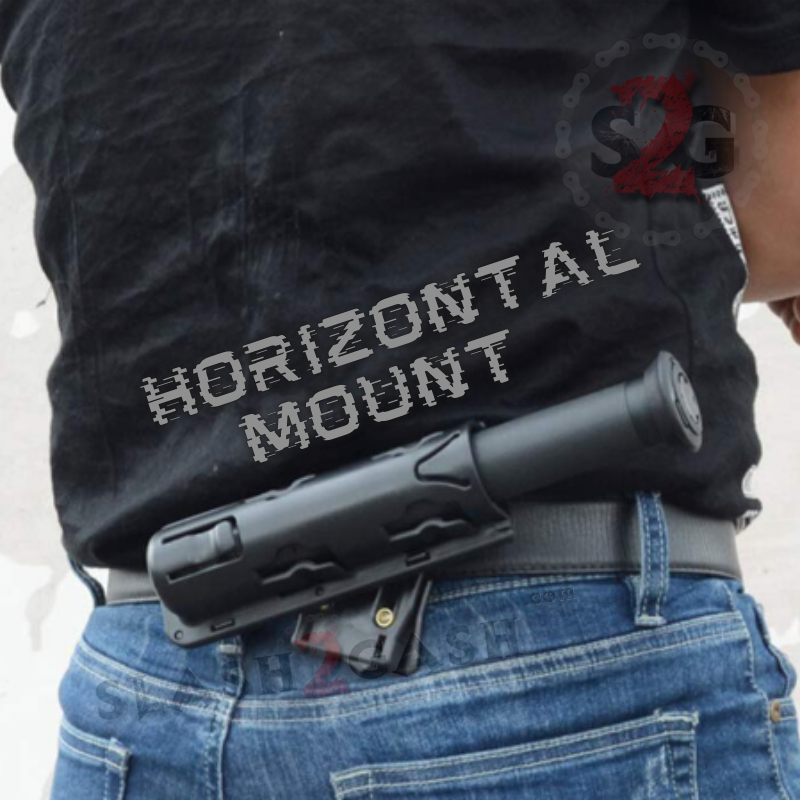 Universal Self Defense Baton Holster ABS Sheath w/ Rotating Belt Clip SD-Baton - Tophatter Daily Deals