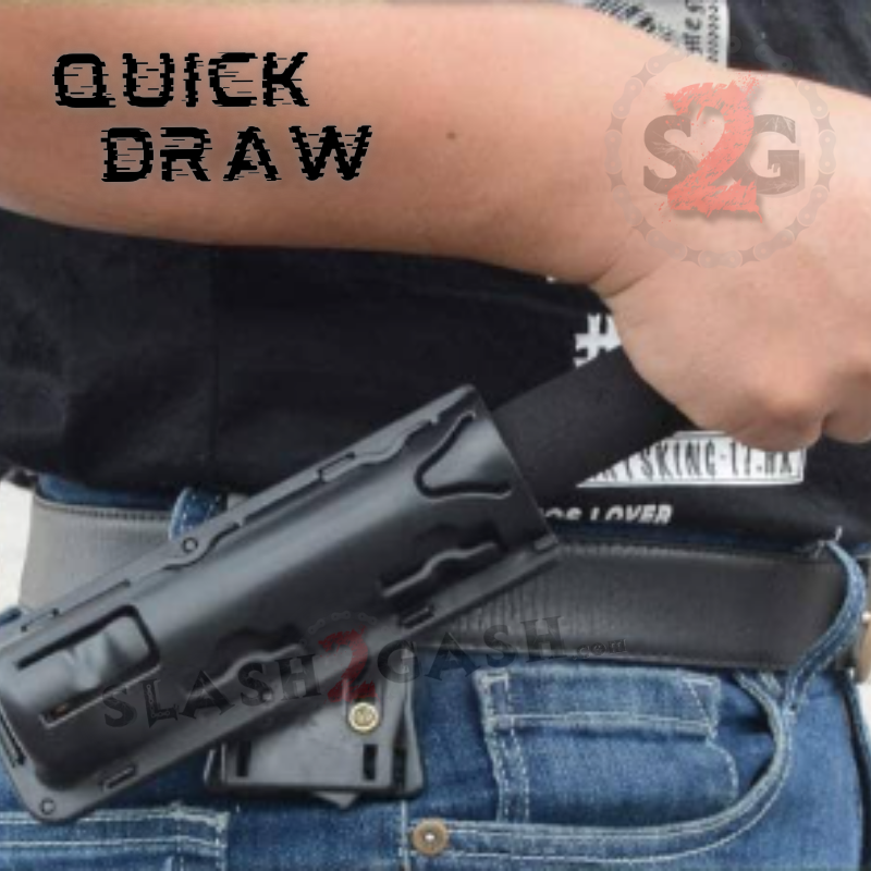 Universal Self Defense Baton Holster ABS Sheath w/ Rotating Belt Clip SD-Baton - Tophatter Daily Deals